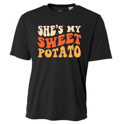 She Is My Sweet Potato I Yam Thanksgiving Matching Couples Cooling Performance Crew T-Shirt