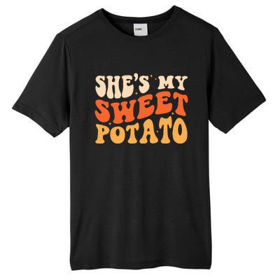 She Is My Sweet Potato I Yam Thanksgiving Matching Couples Tall Fusion ChromaSoft Performance T-Shirt