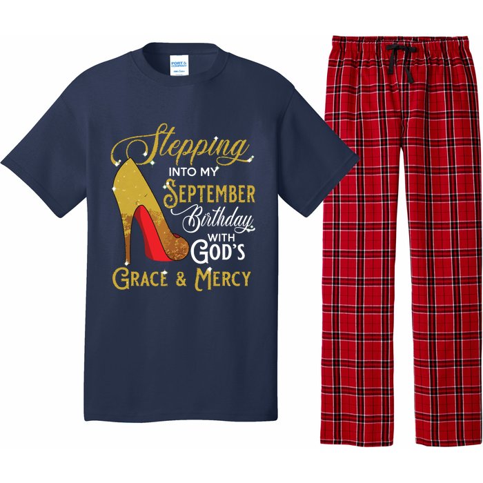 Stepping Into My September Birthday With Gods Grace Mercy Pajama Set