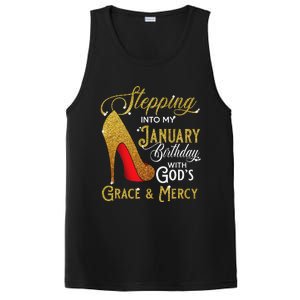 Stepping Into My January Birthday With Gods Grace And Mercy PosiCharge Competitor Tank