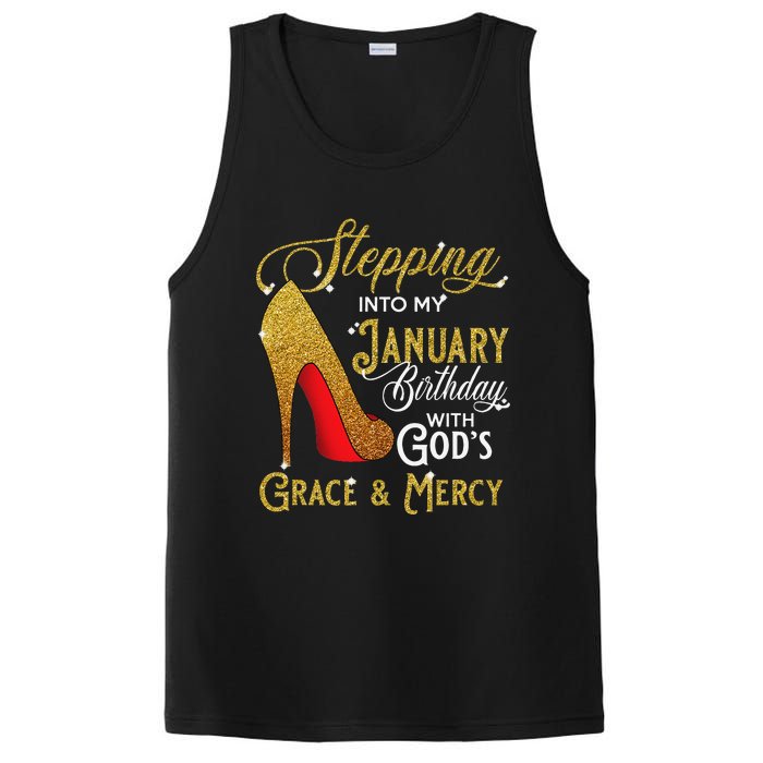 Stepping Into My January Birthday With Gods Grace And Mercy PosiCharge Competitor Tank