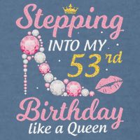 Stepping Into My 53rd Birthday Like A Queen Happy To Me Mom Garment-Dyed Sweatshirt