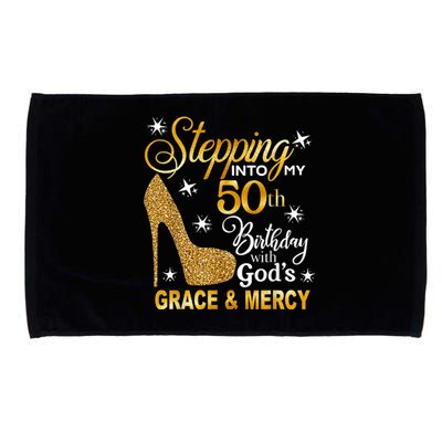 Stepping into my 50th birthday with God's grace & Mercy Microfiber Hand Towel