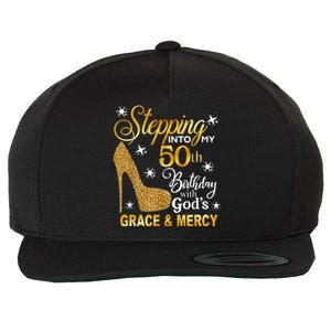 Stepping into my 50th birthday with God's grace & Mercy Wool Snapback Cap