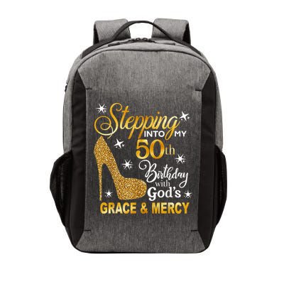 Stepping into my 50th birthday with God's grace & Mercy Vector Backpack