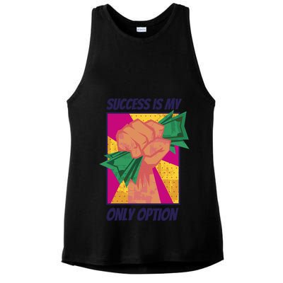 Success Is My Only Option Money Ladies PosiCharge Tri-Blend Wicking Tank