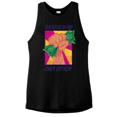 Success Is My Only Option Money Ladies PosiCharge Tri-Blend Wicking Tank