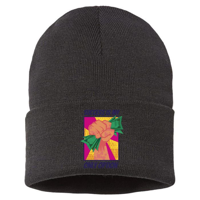 Success Is My Only Option Money Sustainable Knit Beanie