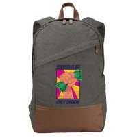 Success Is My Only Option Money Cotton Canvas Backpack