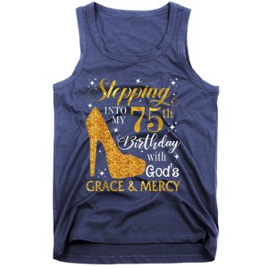 Stepping into my 75th Birthday Present with God's grace & Mercy Tee Tank Top