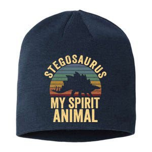 Stegosaurus Is My Spirit Animal Dinosaur Lovers Gift Sustainable Beanie