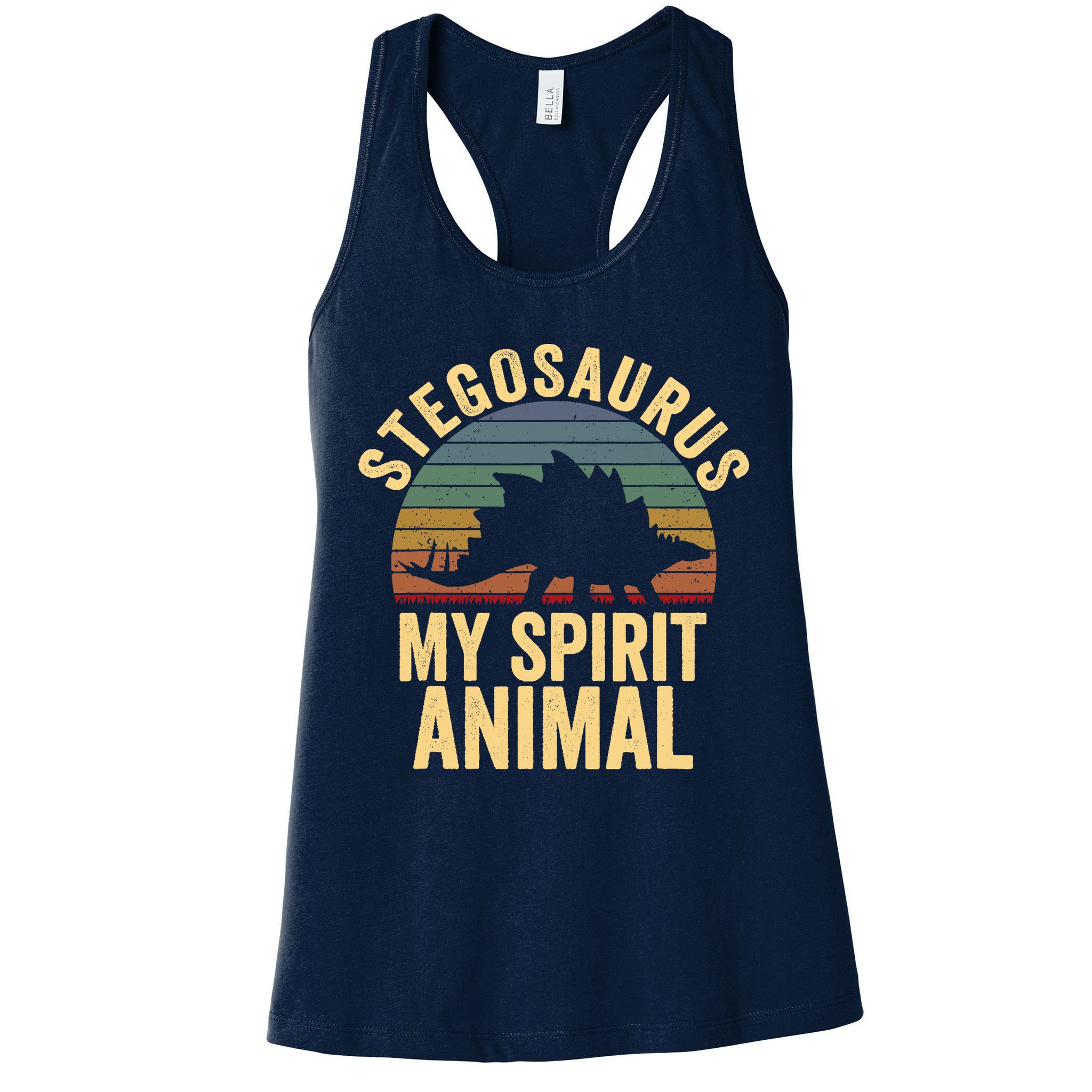 Stegosaurus Is My Spirit Animal Dinosaur Lovers Gift Womens Tank Top