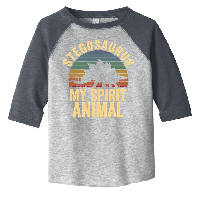 Stegosaurus Is My Spirit Animal Dinosaur Lovers Gift Toddler Fine Jersey T-Shirt