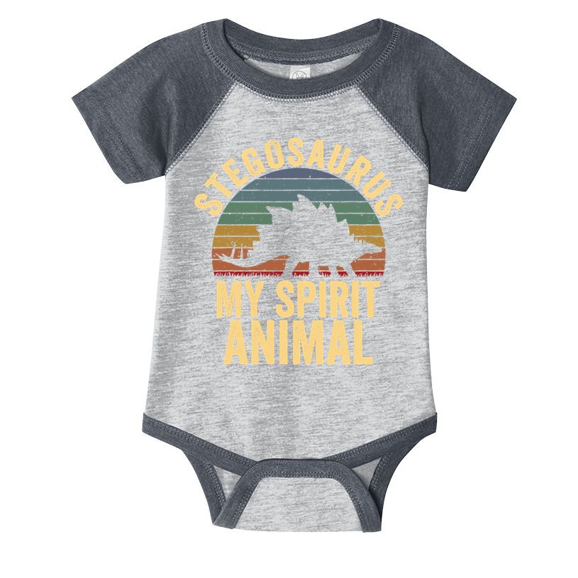 Stegosaurus Is My Spirit Animal Dinosaur Lovers Gift Infant Baby Jersey Bodysuit