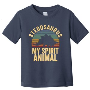 Stegosaurus Is My Spirit Animal Dinosaur Lovers Gift Toddler T-Shirt