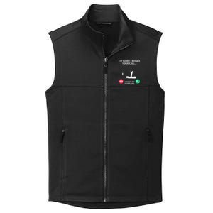 Sorry I Missed Your Call I Was On My Other Line Fishing Collective Smooth Fleece Vest