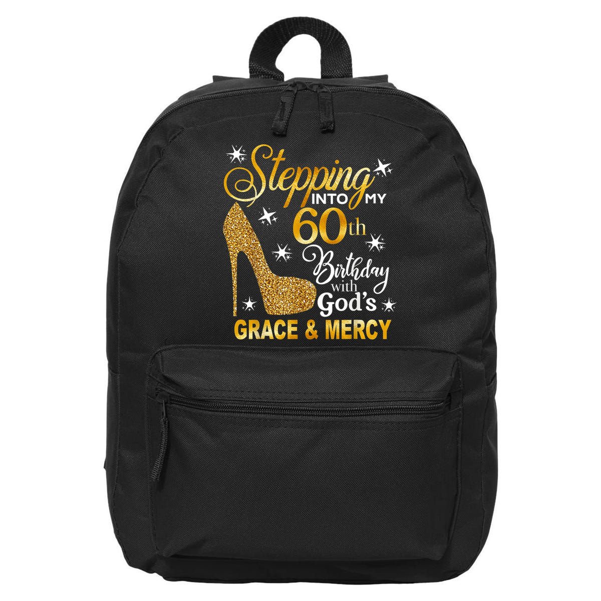 Stepping into my 60th birthday with God's grace & Mercy 16 in Basic Backpack