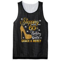 Stepping into my 60th birthday with God's grace & Mercy Mesh Reversible Basketball Jersey Tank