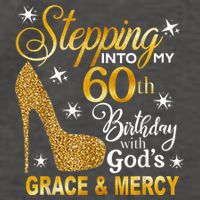Stepping into my 60th birthday with God's grace & Mercy Vector Backpack