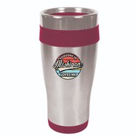 Someone In Michigan Loves Me Us State Cool Retro 16oz Travel Tumbler