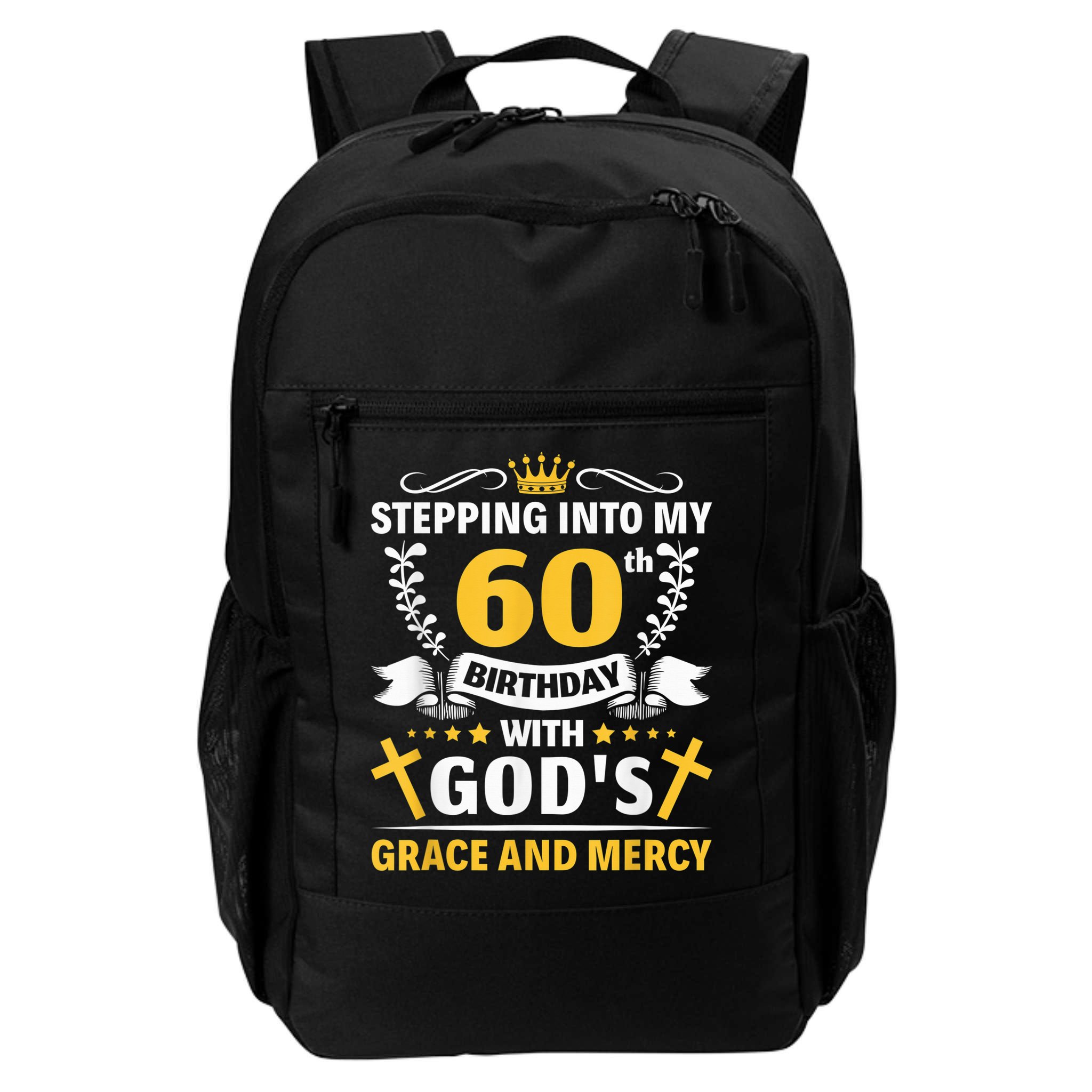 Stepping into my 60th birthday with gods grace and mercy Backpack