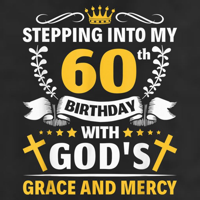 Stepping into my 60th birthday with gods grace and mercy Beanie