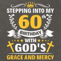 Stepping into my 60th birthday with gods grace and mercy Cotton Canvas Backpack