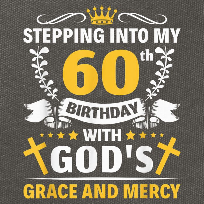 Stepping into my 60th birthday with gods grace and mercy Cotton Canvas Backpack