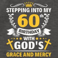 Stepping into my 60th birthday with gods grace and mercy Vector Backpack