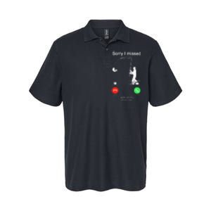 Sorry I Missed Your Call Was On Other Line Fishing Softstyle Adult Sport Polo