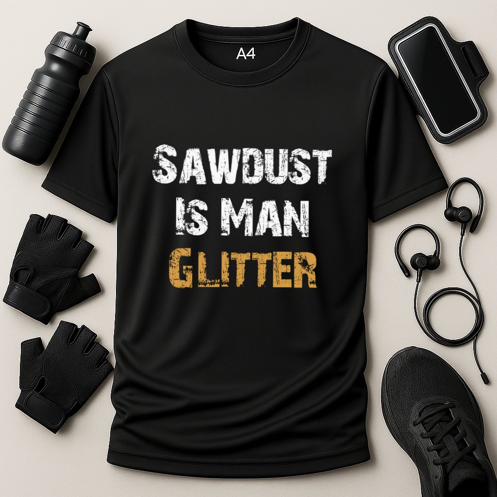 Sawdust Is Man ... | Funny . Cooling Performance Crew T-Shirt