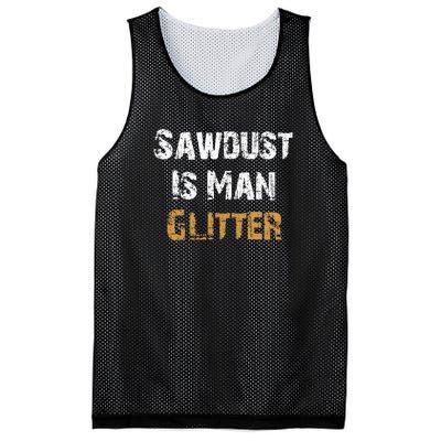 Sawdust Is Man ... | Funny . Mesh Reversible Basketball Jersey Tank