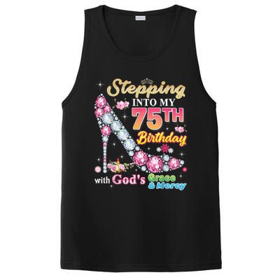 Stepping Into My 75th Birthday With God's Grace And Mercy PosiCharge Competitor Tank