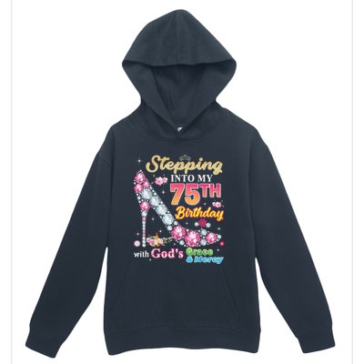 Stepping Into My 75th Birthday With God's Grace And Mercy Urban Pullover Hoodie