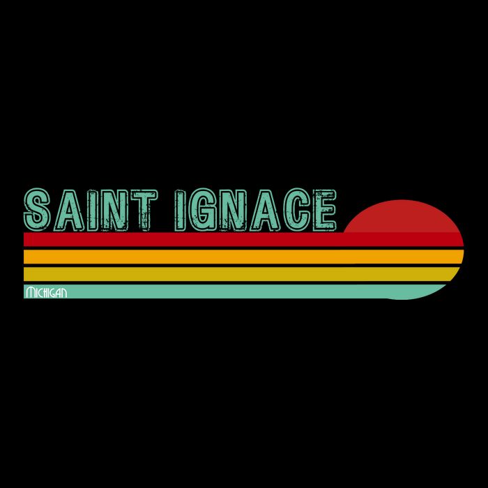 Saint Ignace Michigan Drawstring Bag