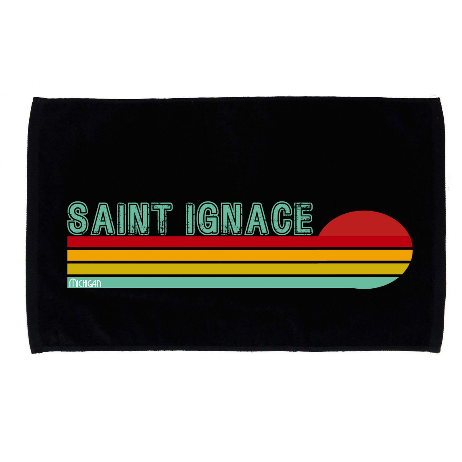 Saint Ignace Michigan Microfiber Hand Towel