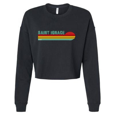 Saint Ignace Michigan Cropped Pullover Crew