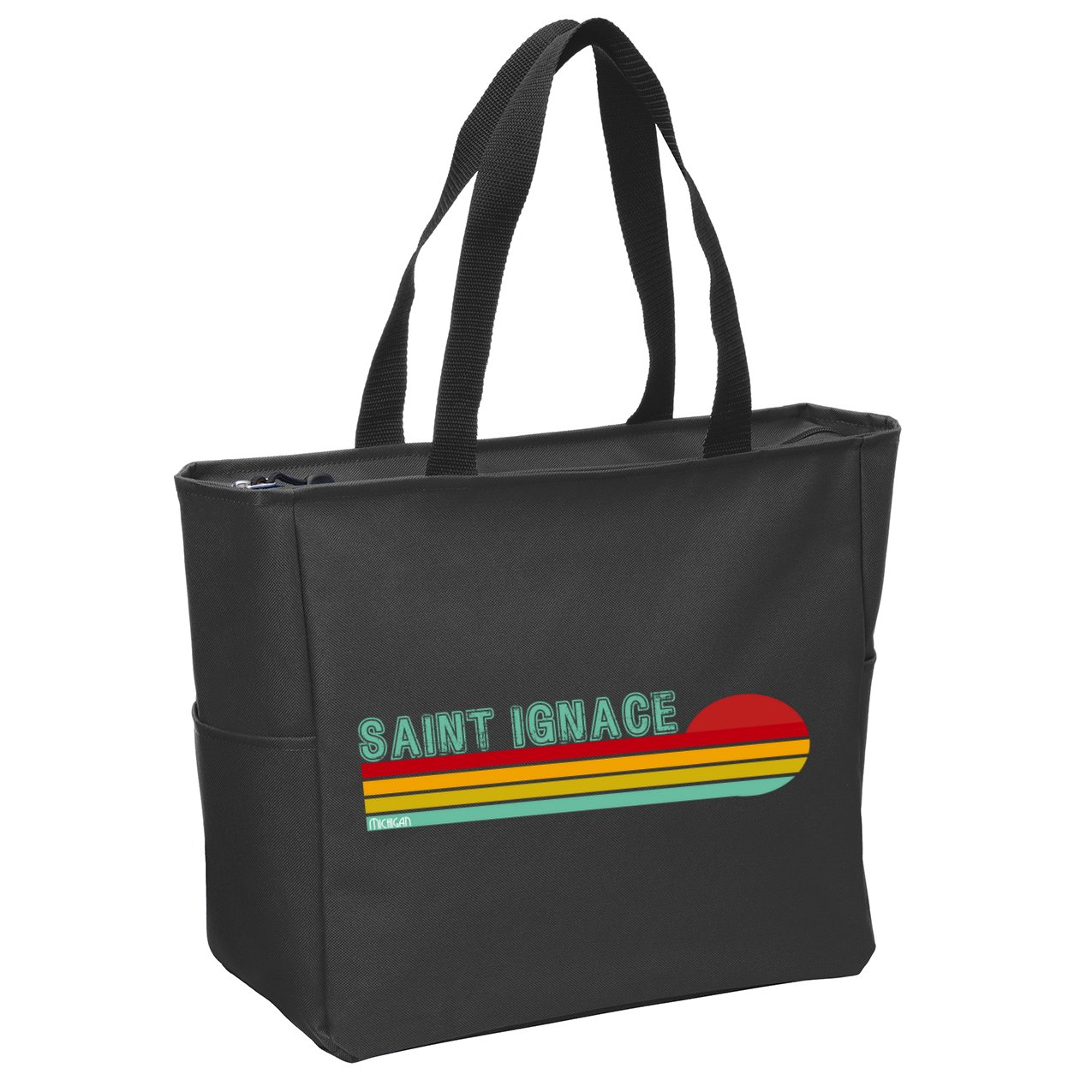 Saint Ignace Michigan Zip Tote Bag