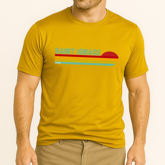 Saint Ignace Michigan Cooling Performance Crew T-Shirt