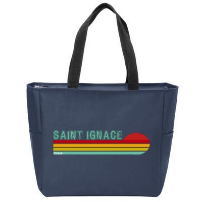 Saint Ignace Michigan Zip Tote Bag