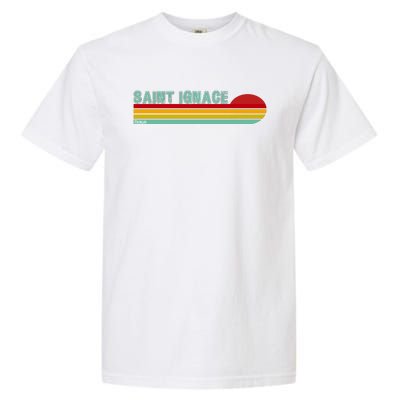 Saint Ignace Michigan Garment-Dyed Heavyweight T-Shirt