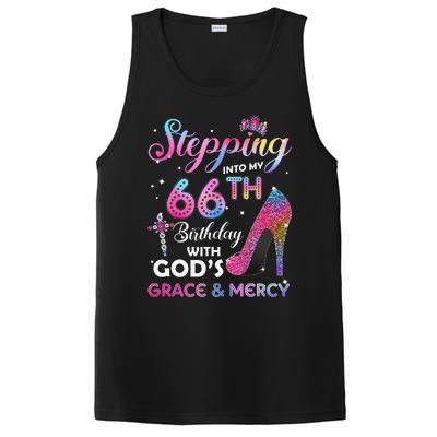 Stepping Into My 66th Birthday Gift Women 66 Years Old Pumps PosiCharge Competitor Tank