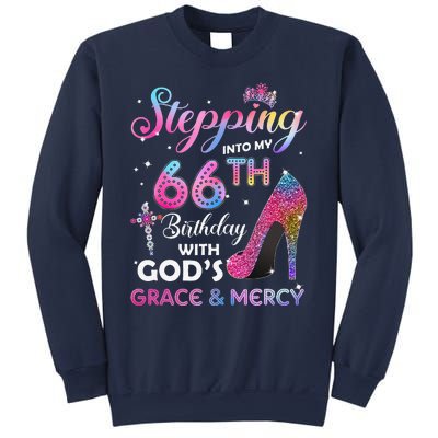 Stepping Into My 66th Birthday Gift Women 66 Years Old Pumps Sweatshirt