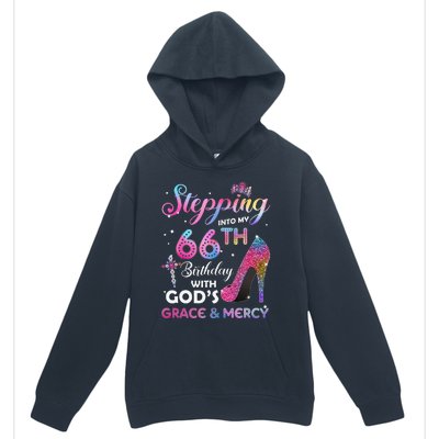 Stepping Into My 66th Birthday Gift Women 66 Years Old Pumps Urban Pullover Hoodie