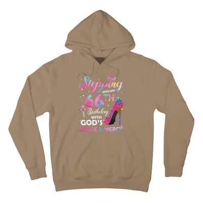 Stepping Into My 66th Birthday Gift Women 66 Years Old Pumps Hoodie