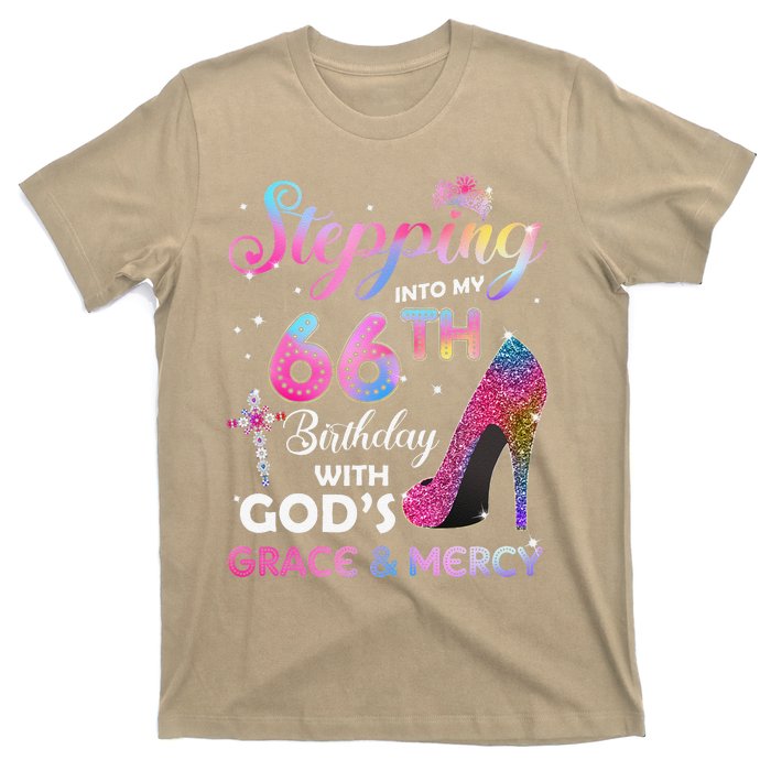 Stepping Into My 66th Birthday Gift Women 66 Years Old Pumps T-Shirt