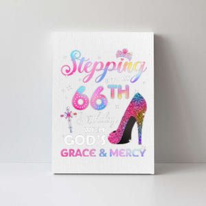 Stepping Into My 66th Birthday Gift Women 66 Years Old Pumps Canvas