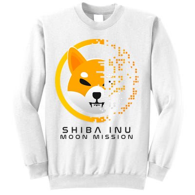 Shiba Inu Moon Mission DOGE Coin Cryptocurrency Sweatshirt