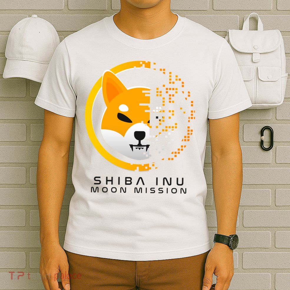 Shiba Inu Moon Mission DOGE Coin Cryptocurrency T-Shirt
