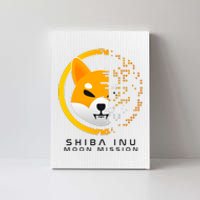 Shiba Inu Moon Mission DOGE Coin Cryptocurrency Canvas